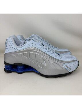Nike Shox R4 Running Shoes Blue Silver Women’s Size 6.5 Replacement Box